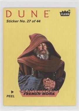 1984 Fleer Dune - Stickers #27 - Fremen Monk