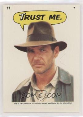 1984 Topps Indiana Jones and the Temple of Doom - Stickers #11 - Trust me.