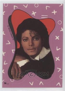 1984 Topps Michael Jackson - Stickers #14.2 - Michael Jackson (Blue Back) [Good to VG‑EX]