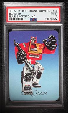 1985 Hasbro Transformers - [Base] #19.1 - Blaster (Blue) [PSA 9 MINT]