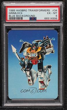 1985 Hasbro Transformers - [Base] #34.1 - Grimlock (Blue) [PSA 6 EX‑MT]