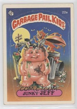 1985 Topps Garbage Pail Kids Series 1 - [Base] #22a.1 - Junky Jeff (one star back) [Poor to Fair]