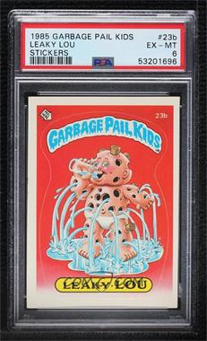 1985 Topps Garbage Pail Kids Series 1 - [Base] #23b.1 - Leaky Lou (One Star Back) [PSA 6 EX‑MT]