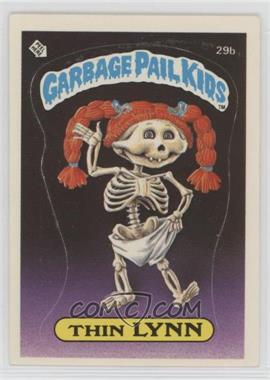 1985 Topps Garbage Pail Kids Series 1 - [Base] #29b.1 - Thin Lynn (Checklist Back)