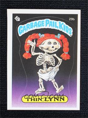 1985 Topps Garbage Pail Kids Series 1 - [Base] #29b.1 - Thin Lynn (Checklist Back)