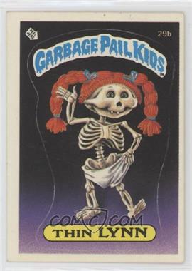 1985 Topps Garbage Pail Kids Series 1 - [Base] #29b.2 - Thin Lynn (Reform School Diploma Back)
