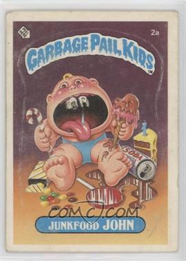 1985 Topps Garbage Pail Kids Series 1 - [Base] #2a.1 - Junkfood John (One Star Back) [Good to VG‑EX]