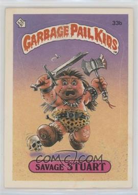 1985 Topps Garbage Pail Kids Series 1 - [Base] #33b - Savage Stuart (Diploma Back) [EX to NM]