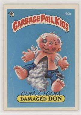 1985 Topps Garbage Pail Kids Series 1 - [Base] #40b.2 - Damaged Don (Two Star Back) [EX to NM]