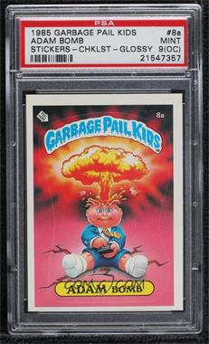 1985 Topps Garbage Pail Kids Series 1 - [Base] #8a.2 - Adam Bomb (Checklist Back) [PSA 9 MINT (OC)]