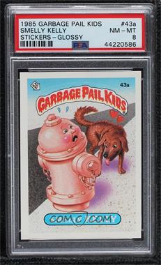 1985 Topps Garbage Pail Kids Series 2 - [Base] #43a.1 - Smelly Kelly (Jolted Joel Puzzle Back) [PSA 8 NM‑MT]