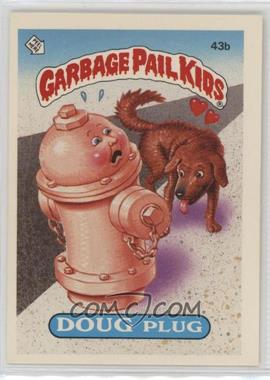 1985 Topps Garbage Pail Kids Series 2 - [Base] #43b.1 - Doug Plug (Jolted Joel Puzzle Back)