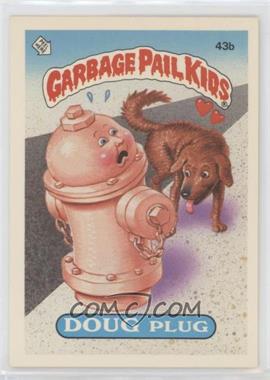 1985 Topps Garbage Pail Kids Series 2 - [Base] #43b.1 - Doug Plug (Jolted Joel Puzzle Back)