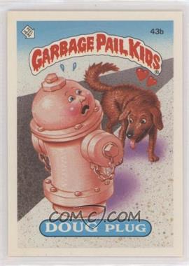 1985 Topps Garbage Pail Kids Series 2 - [Base] #43b.1 - Doug Plug (Jolted Joel Puzzle Back)