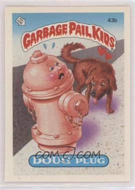 1985 Topps Garbage Pail Kids Series 2 - [Base] #43b.1 - Doug Plug (Jolted Joel Puzzle Back)