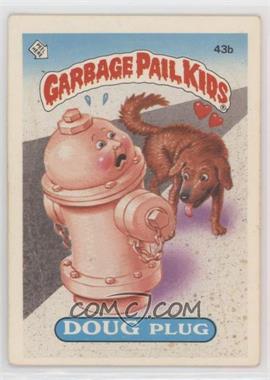 1985 Topps Garbage Pail Kids Series 2 - [Base] #43b.1 - Doug Plug (Jolted Joel Puzzle Back)