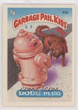 1985 Topps Garbage Pail Kids Series 2 - [Base] #43b.1 - Doug Plug (Jolted Joel Puzzle Back)