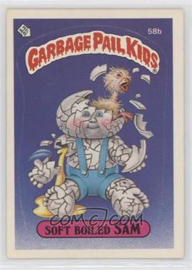 1985 Topps Garbage Pail Kids Series 2 - [Base] #58b.1 - Soft Boiled Sam (Jolted Joel Puzzle Back)