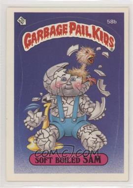 1985 Topps Garbage Pail Kids Series 2 - [Base] #58b.1 - Soft Boiled Sam (Jolted Joel Puzzle Back)