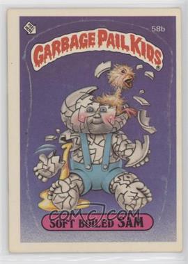 1985 Topps Garbage Pail Kids Series 2 - [Base] #58b.1 - Soft Boiled Sam (Jolted Joel Puzzle Back)