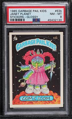 1985 Topps Garbage Pail Kids Series 2 - [Base] #63b.2 - Janet Planet (Two Star Back) [PSA 8 NM‑MT]