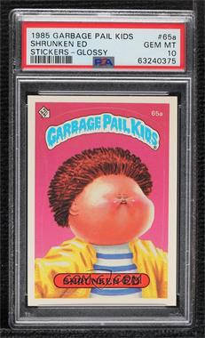 1985 Topps Garbage Pail Kids Series 2 - [Base] #65a.2 - Shrunken Ed (Two Star Back) [PSA 10 GEM MT]