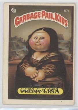 1985 Topps Garbage Pail Kids Series 2 - [Base] #67a.1 - Phony Lisa (Jolted Joel Puzzle Back)
