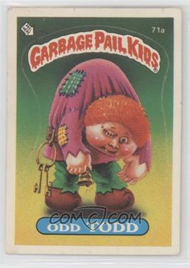 1985 Topps Garbage Pail Kids Series 2 - [Base] #71a.1 - Odd Todd (Jolted Joe Puzzle Back) [EX to NM]