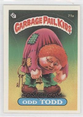 1985 Topps Garbage Pail Kids Series 2 - [Base] #71a.1 - Odd Todd (Jolted Joe Puzzle Back)