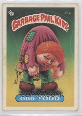 1985 Topps Garbage Pail Kids Series 2 - [Base] #71a.2 - Odd Todd (Messy Tessie Puzzle Back) [EX to NM]