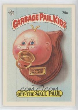 1985 Topps Garbage Pail Kids Series 2 - [Base] #75a.1 - Off-The-Wall Paul (Jolted Joel Puzzle Back)