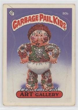 1985 Topps Garbage Pail Kids Series 2 - [Base] #80b.1 - Art Gallery (Jolted Joe Puzzle Back)