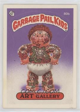 1985 Topps Garbage Pail Kids Series 2 - [Base] #80b.1 - Art Gallery (Jolted Joe Puzzle Back)