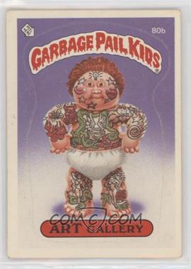 1985 Topps Garbage Pail Kids Series 2 - [Base] #80b.1 - Art Gallery (Jolted Joe Puzzle Back)