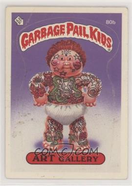 1985 Topps Garbage Pail Kids Series 2 - [Base] #80b.1 - Art Gallery (Jolted Joe Puzzle Back)