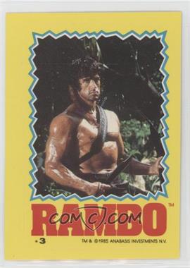 1985 Topps Rambo: First Blood Part II - Stickers #3 - Rambo