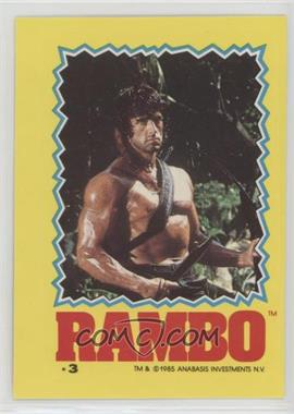1985 Topps Rambo: First Blood Part II - Stickers #3 - Rambo