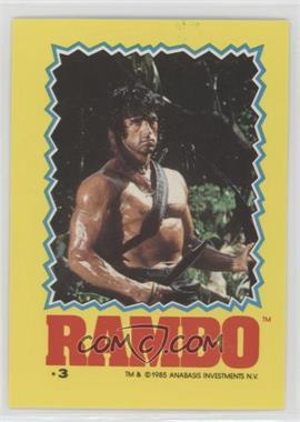 1985 Topps Rambo: First Blood Part II - Stickers #3 - Rambo