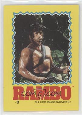 1985 Topps Rambo: First Blood Part II - Stickers #3 - Rambo