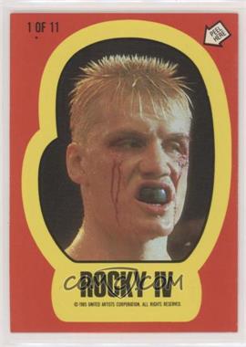 1985 Topps Rocky IV - Stickers #1 - Ivan Drago