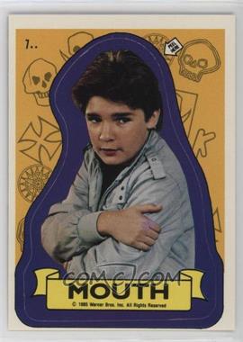1985 Topps The Goonies - Stickers #7 - Mouth