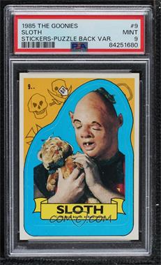 1985 Topps The Goonies - Stickers #9 - Sloth [PSA 9 MINT]