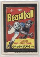 Beastball Bubble Gum Cards