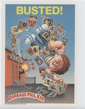 1986 Topps Garbage Pail Kids Jumbos - Posters #14 - Busted!