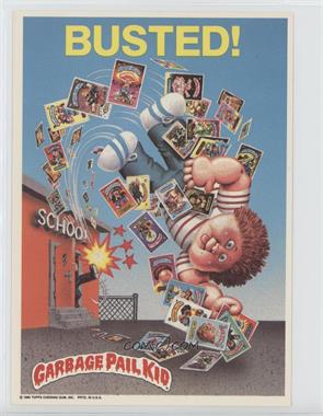 1986 Topps Garbage Pail Kids Jumbos - Posters #14 - Busted!