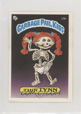 1986 Topps Garbage Pail Kids Series 1 - [Base] - UK Minis #29b.1 - Thin Lynn (Diploma Back) [EX to NM]
