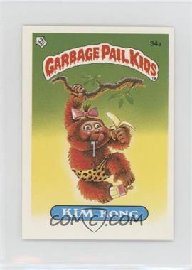 1986 Topps Garbage Pail Kids Series 1 - [Base] - UK Minis #34a - Kim Kong