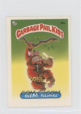 1986 Topps Garbage Pail Kids Series 1 - [Base] - UK Minis #34a - Kim Kong