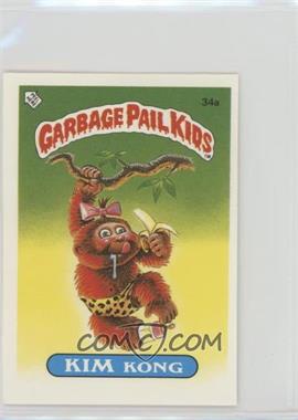 1986 Topps Garbage Pail Kids Series 1 - [Base] - UK Minis #34a - Kim Kong