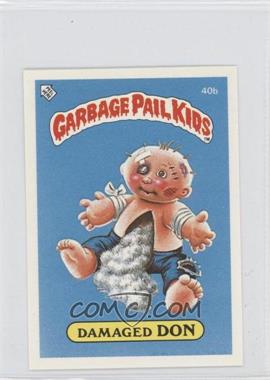 1986 Topps Garbage Pail Kids Series 1 - [Base] - UK Minis #40b - Damaged Don